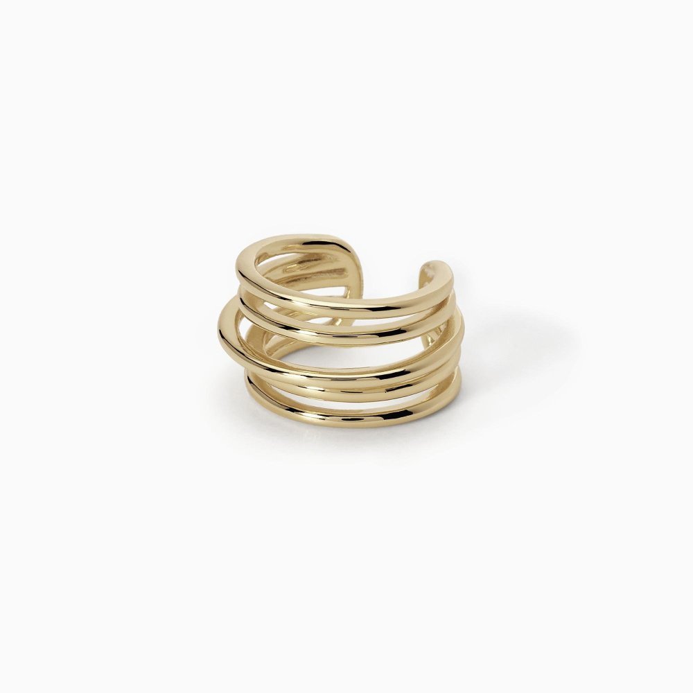 Mabina - Orecchino Ear Cuff - Argento 925 - Placcato Oro