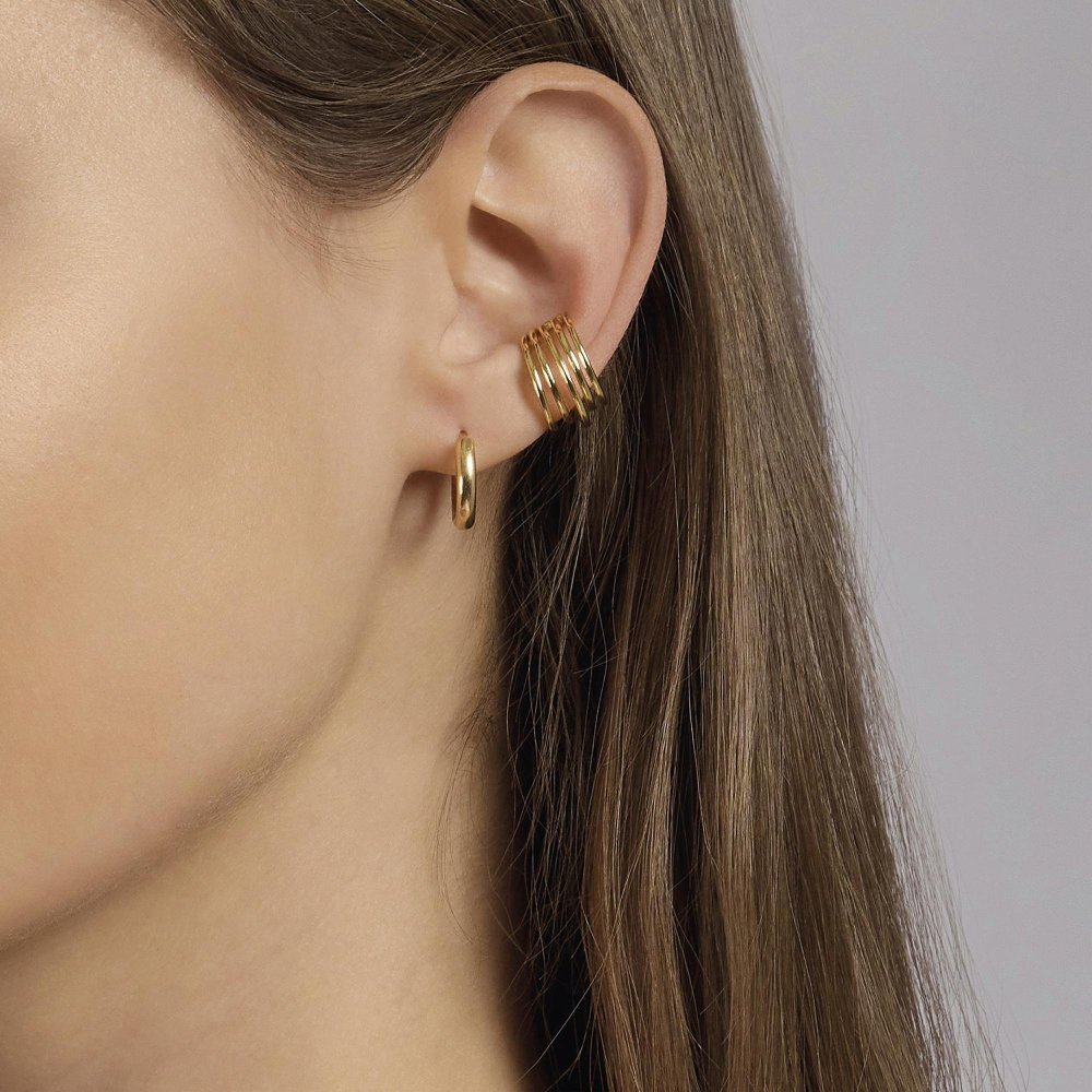 Mabina - Orecchino Ear Cuff - Argento 925 - Placcato Oro