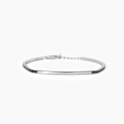 Mabina - Bracciale Gentleman - Argento - Zirconi Neri