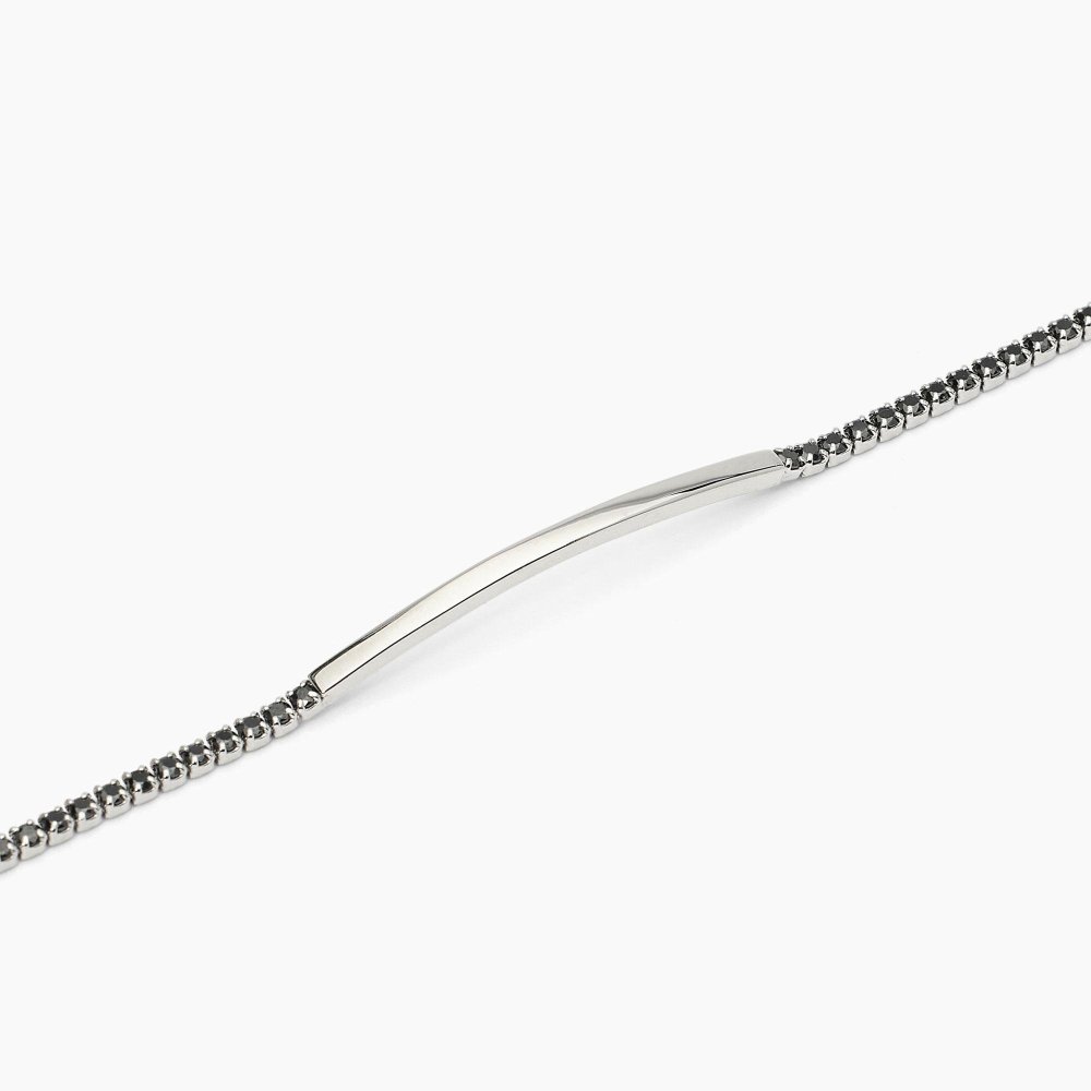 Mabina - Bracciale Gentleman - Argento - Zirconi Neri