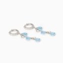 Mabina - Orecchini Pendenti - Argento 925 - Glass Azzurro