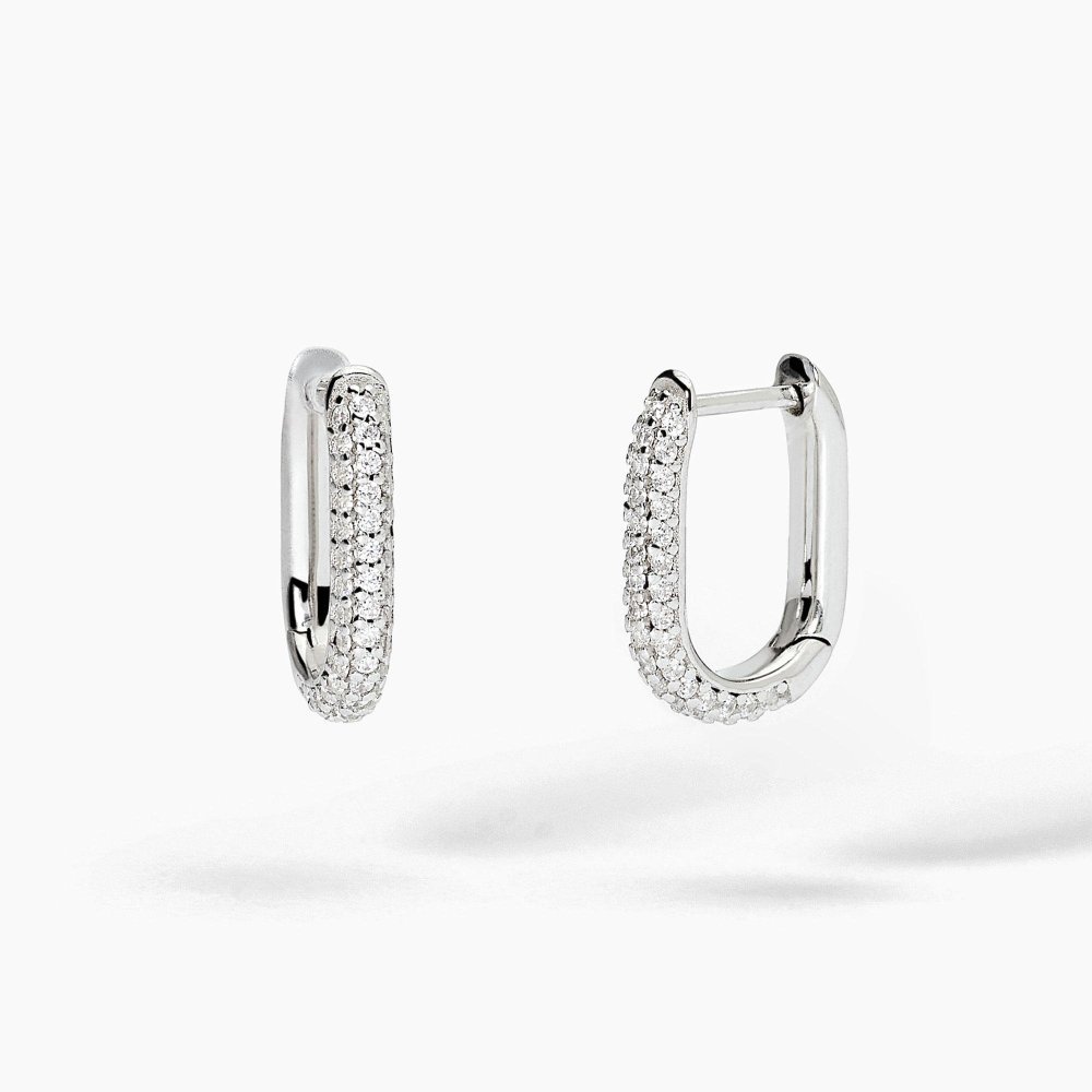 Mabina - Orecchini Ovali Couture - Argento 925 - Zirconi