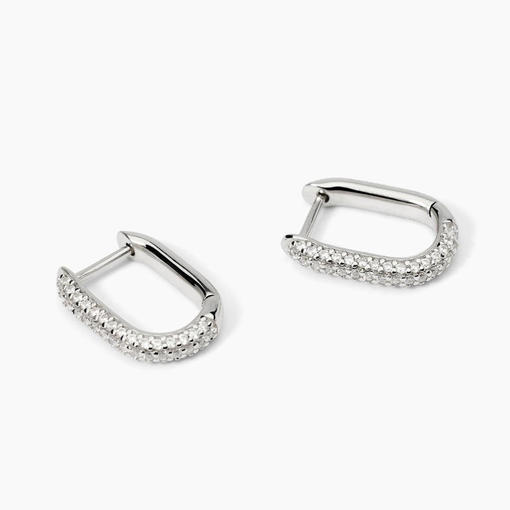 Mabina - Orecchini Ovali Couture - Argento 925 - Zirconi