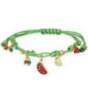 Nivy - Bracciale Cordino Donna - Ciondolo Anguria - Colore Vivace