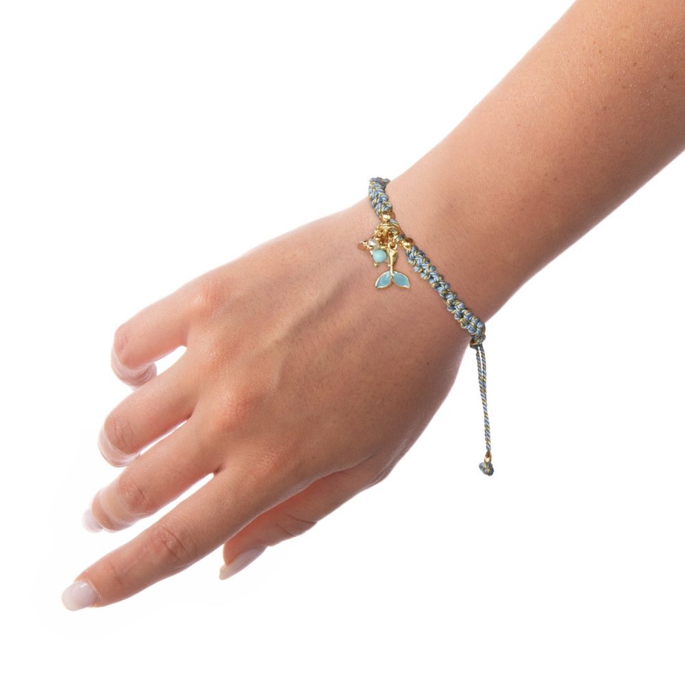 Nivy - Bracciale Cordino Donna - Coda Di Delfino - Elegante