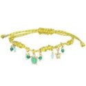 Nivy - Bracciale Cordino Donna - Ciondolo Tartaruga - Stile Estivo