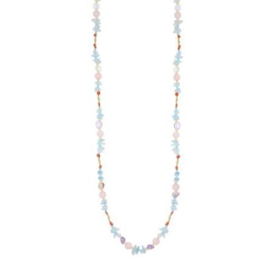 Nivy - Collana Con Acquamarina E Quarzo - Eleganza Naturale