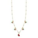 Nivy - Collana Estiva Donna - Ciondolo Anguria - Colore Vivace
