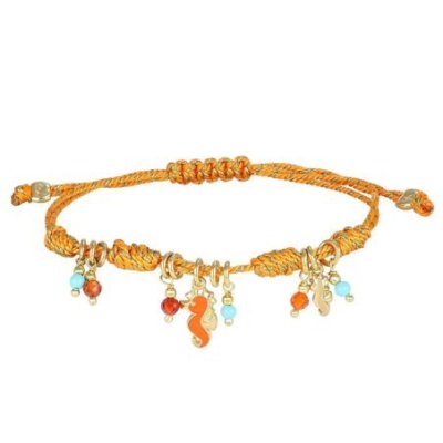 Nivy - Bracciale Cordino Donna - Ciondolo Cavalluccio Marino