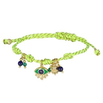 Nivy - Bracciale Cordino Donna - Occhio Turco - Elegante