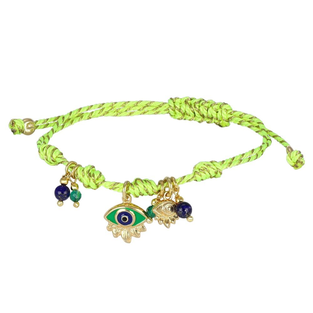 Nivy - Bracciale Cordino Donna - Occhio Turco - Elegante