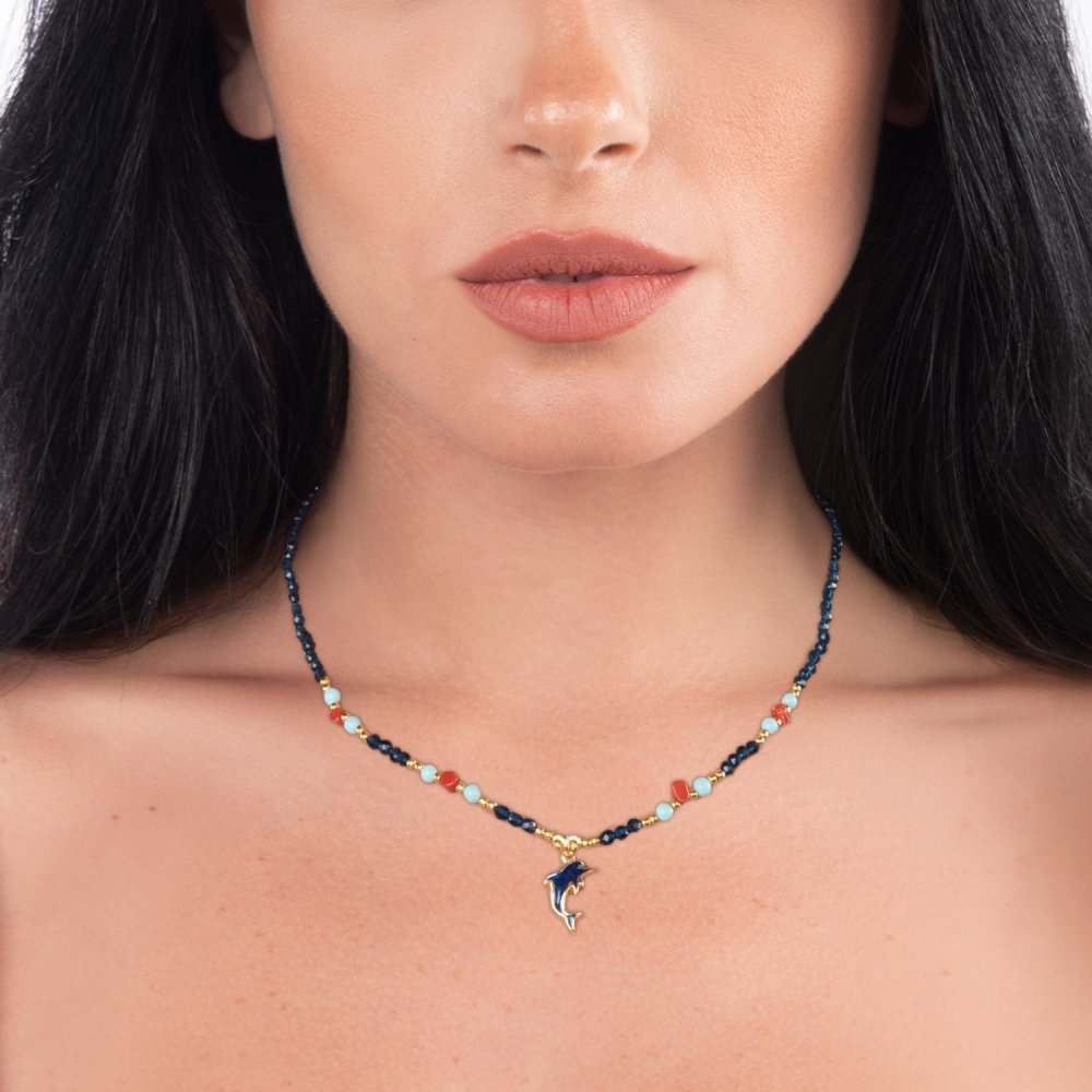 Nivy - Collana Estiva Donna - Ciondolo Delfino - Argento