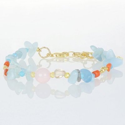 Nivy - Bracciale Essence - Acquamarina - Quarzo Naturale