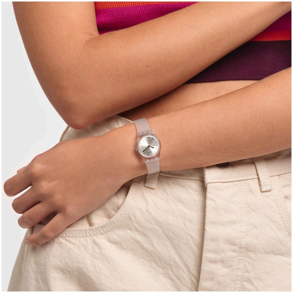 Swatch - Silver Glistar Too - Quadrante Grigio - Cinturino Silicone