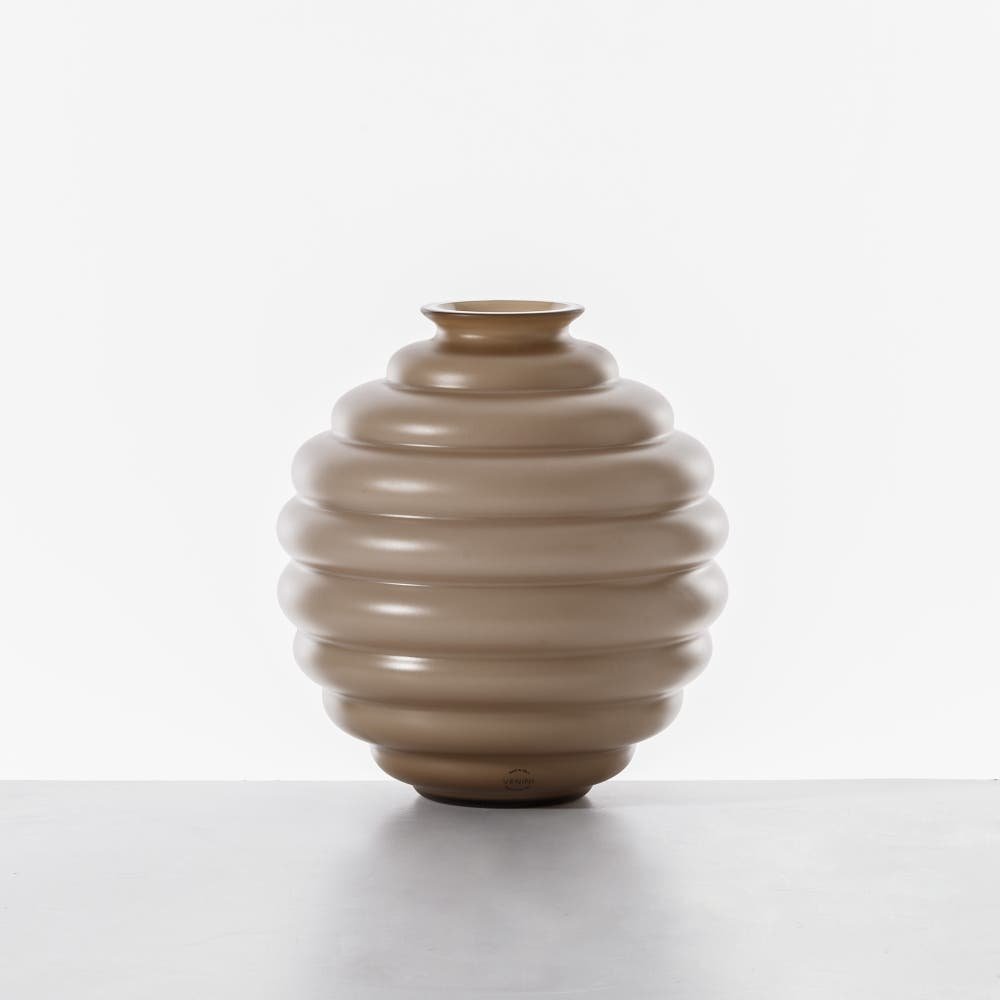 Venini - Deco Moka - Vetro Sabbiato - Opalino