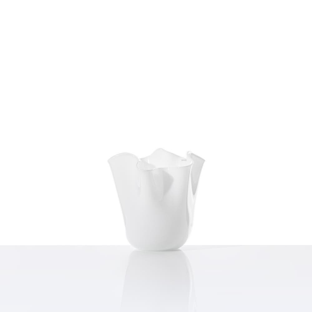 Venini - Fazzoletto Lattimo - Vetro Soffiato - Design Fulvio Bianconi