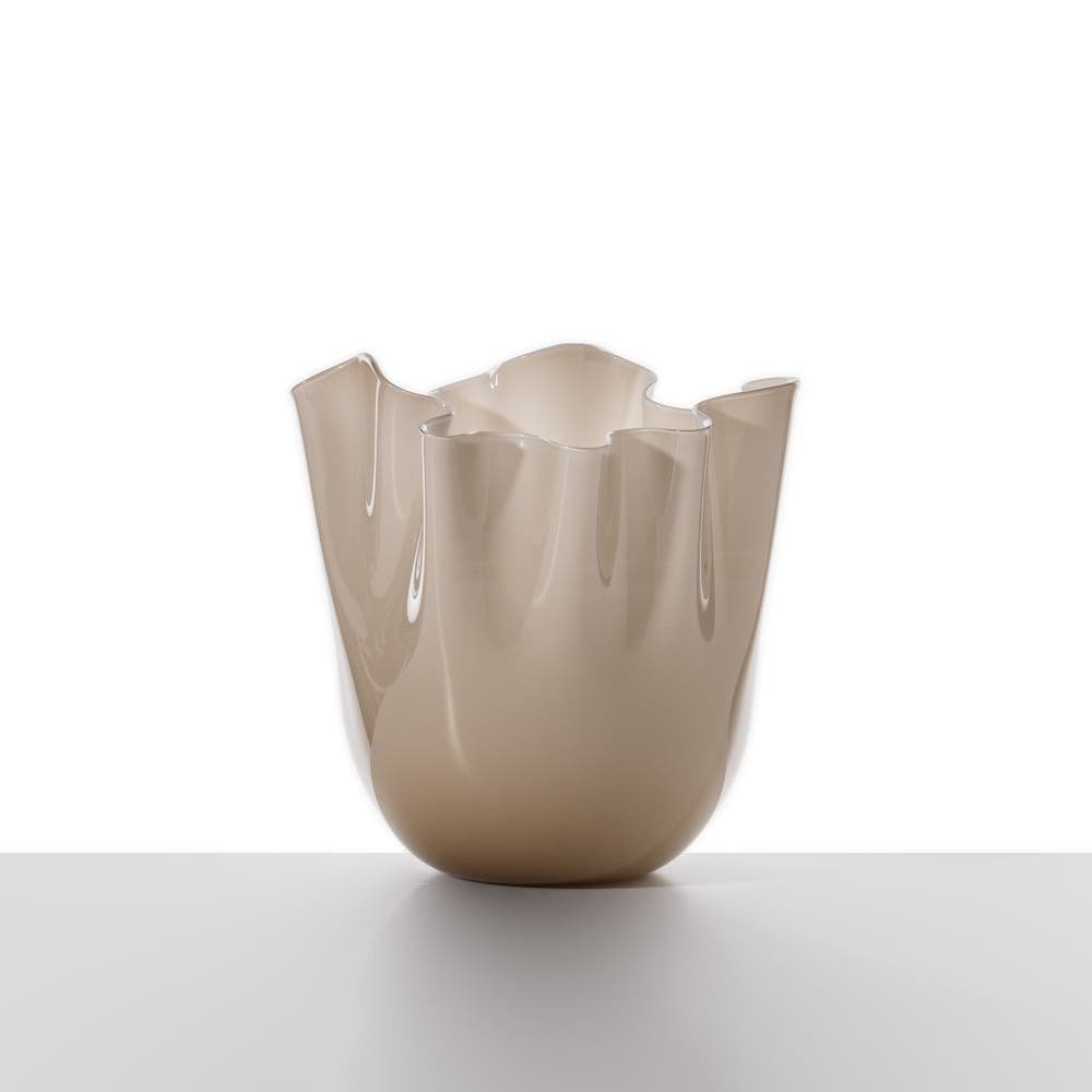 Venini - Fazzoletto Moka - Vetro Soffiato - Design Fulvio Bianconi