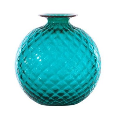 Venini - Monofiori Balloton - Vetro Paraiba - Lavorazione Soffiata