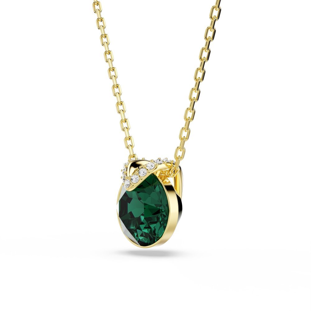 Swarovski - Pendente Bella V - Cristallo Verde - Placcato Oro