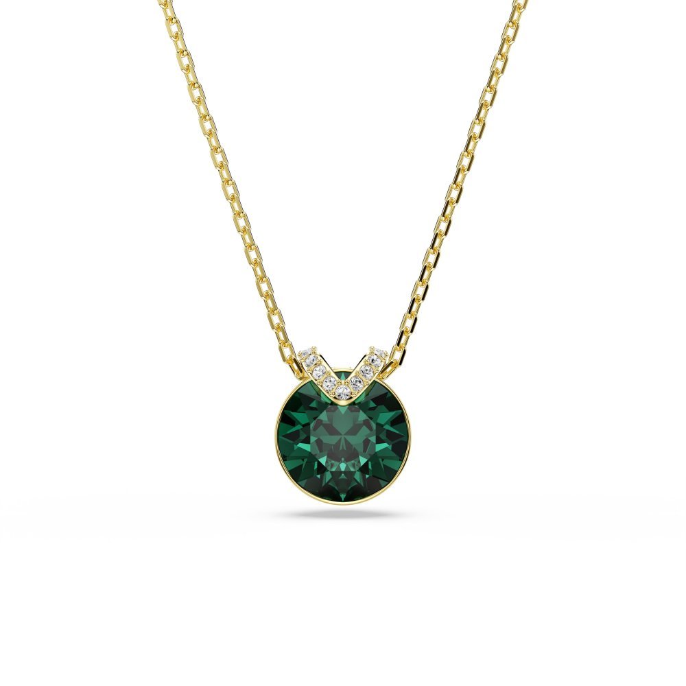 Swarovski - Pendente Bella V - Cristallo Verde - Placcato Oro