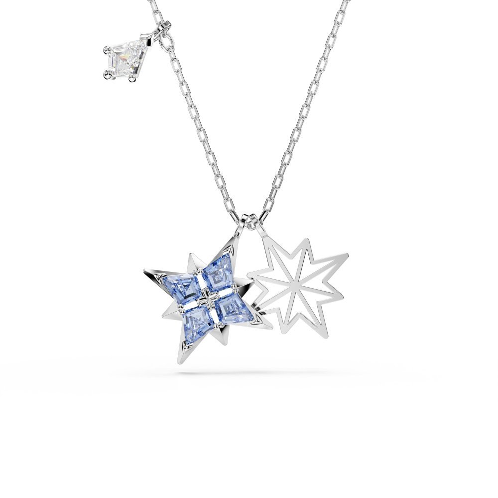 Swarovski - Pendente Symbolica - Cristalli Blu - Placcatura Rodio