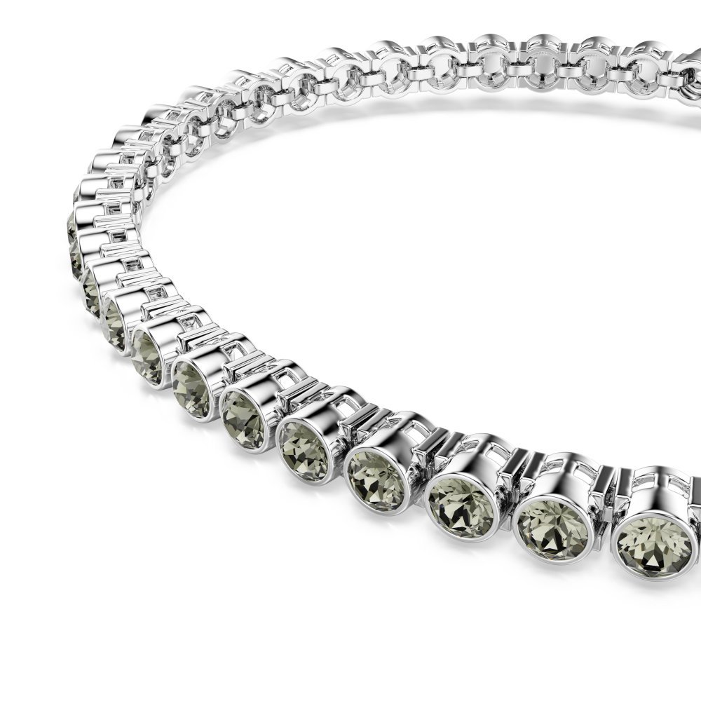 Swarovski - Bracciale Tennis Imber Emily - Cristalli Neri - Rodio