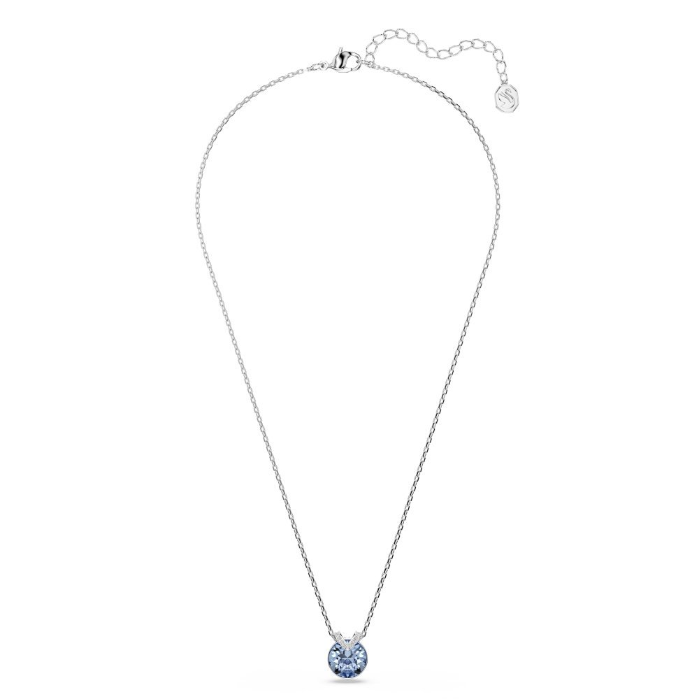 Swarovski - Pendente Bella V - Cristallo Blu - Placcatura Rodio