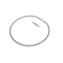 Swarovski - Collana Tennis Una Angelic - Cristalli Blu - Placcato Rodio
