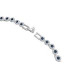 Swarovski - Collana Tennis Una Angelic - Cristalli Blu - Placcato Rodio