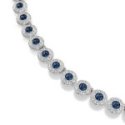 Swarovski - Collana Tennis Una Angelic - Cristalli Blu - Placcato Rodio