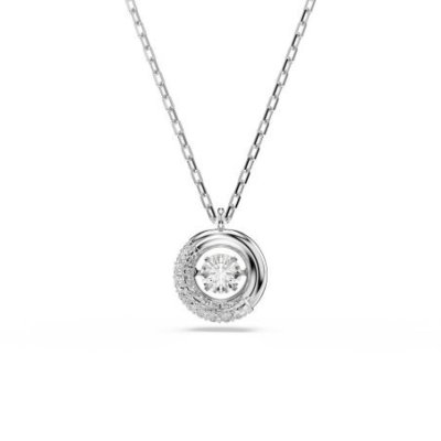 Swarovski - Pendente Dextera Round - Cristalli - Placcato Rodio
