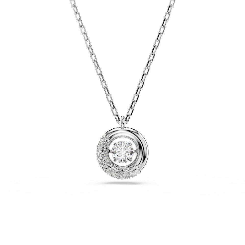 Swarovski - Pendente Dextera Round - Cristalli - Placcato Rodio