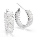 Swarovski - Orecchini Matrix - Zirconia Bianchi - Placcatura Rodio