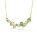 Swarovski - Collana Constella - Placcato Oro - Cristalli Verdi