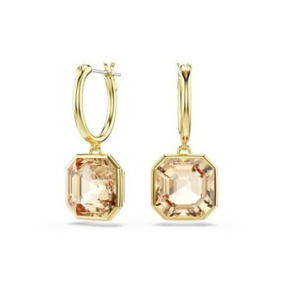Swarovski - Orecchini Millenia - Cristalli Caramello - Placcato Oro