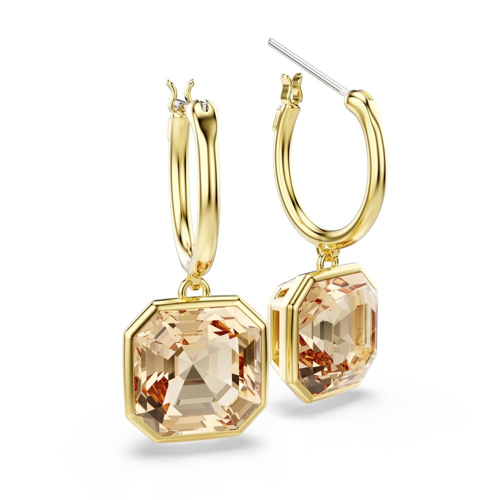 Swarovski - Orecchini Millenia - Cristalli Caramello - Placcato Oro