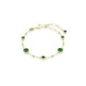 Swarovski - Braccialetto Imber - Cristalli Verdi - Placcato Oro