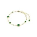 Swarovski - Braccialetto Imber - Cristalli Verdi - Placcato Oro