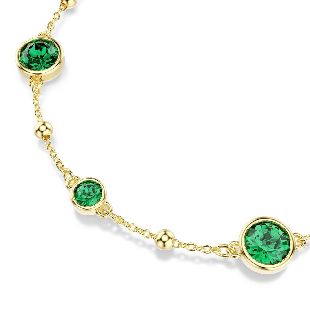 Swarovski - Braccialetto Imber - Cristalli Verdi - Placcato Oro