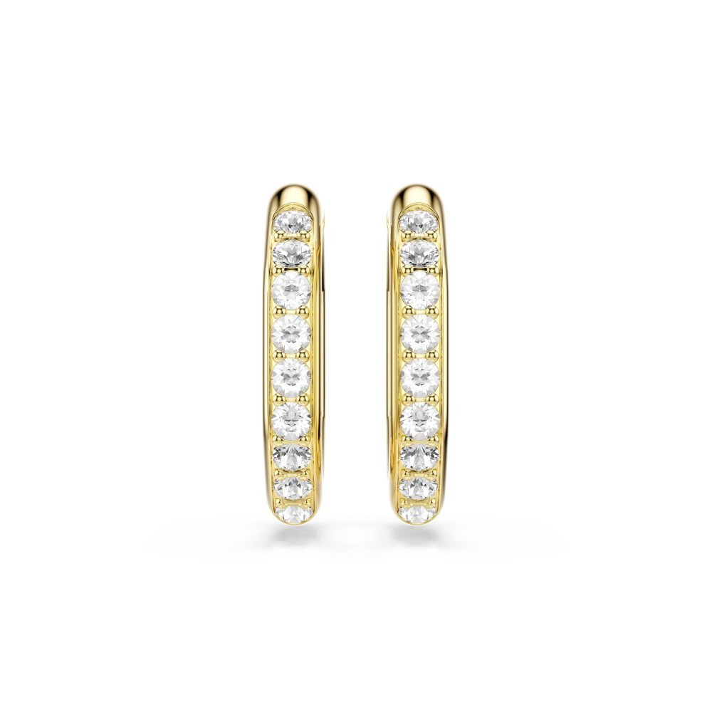 Swarovski - Orecchini Dextera Octagon - Cristalli Bianchi - Placcato Oro