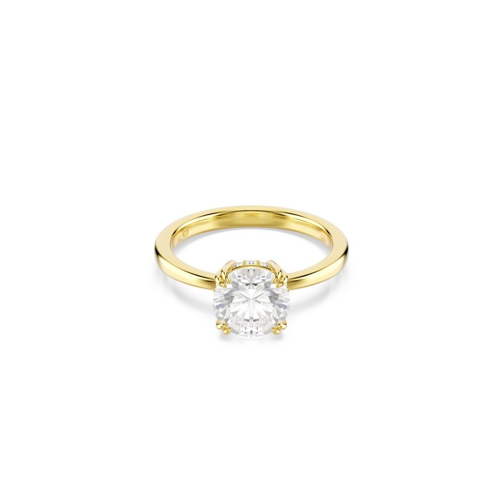 Swarovski - Anello Stilla Attract - Zirconia Bianca - Placcato Oro