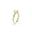 Swarovski - Anello Stilla Attract - Zirconia Bianca - Placcato Oro