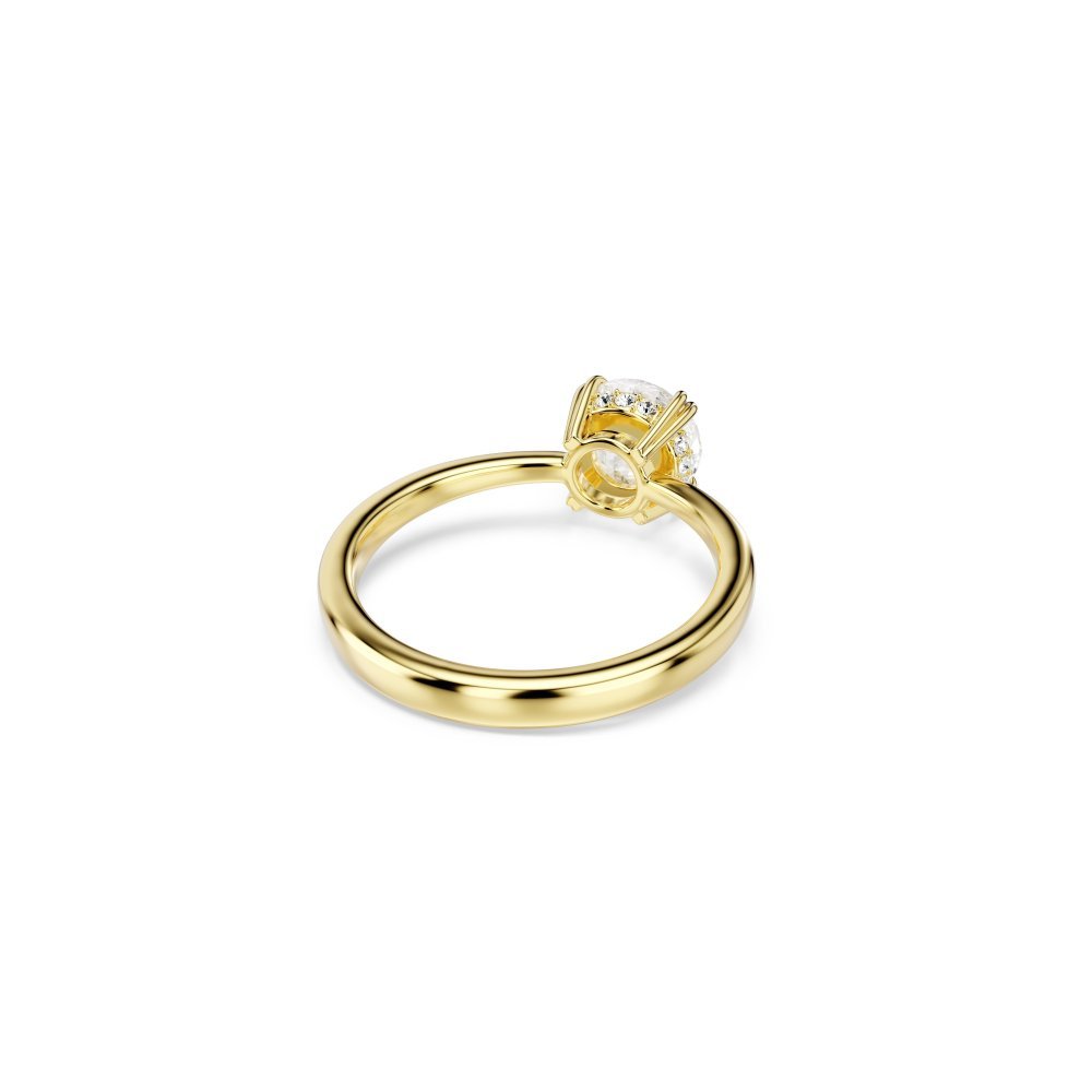 Swarovski - Anello Stilla Attract - Zirconia Bianca - Placcato Oro