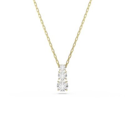 Swarovski - Pendente Stilla Attract - Zirconia Bianca - Placcato Oro