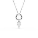 Swarovski - Pendente Mesmera - Zirconia Pear - Placcatura Rodio