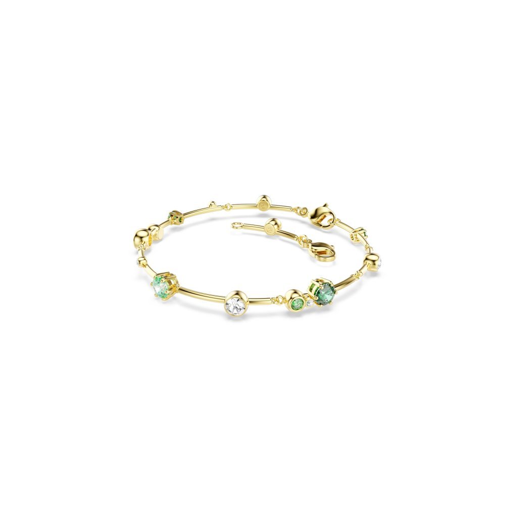 Swarovski - Braccialetto Constella - Verde - Placcato Oro