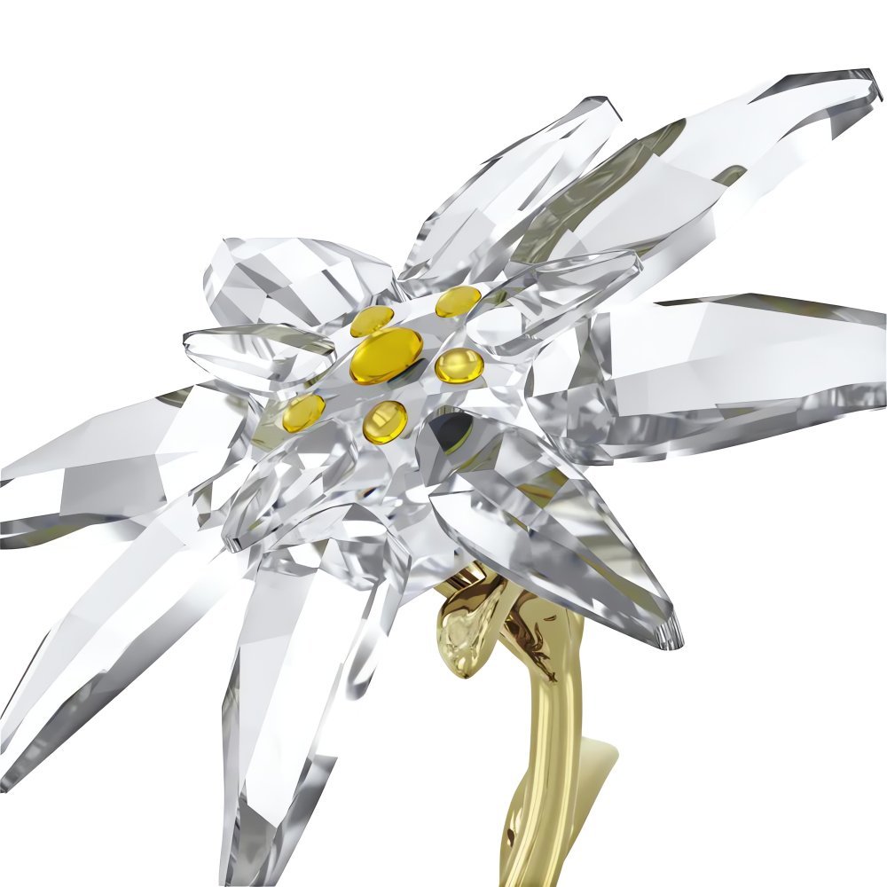 Swarovski - Florere Campana Di Vetro - Cristalli - Color Oro