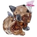 Swarovski - Idyllia Volpe E Farfalla - Cristallo - Marrone