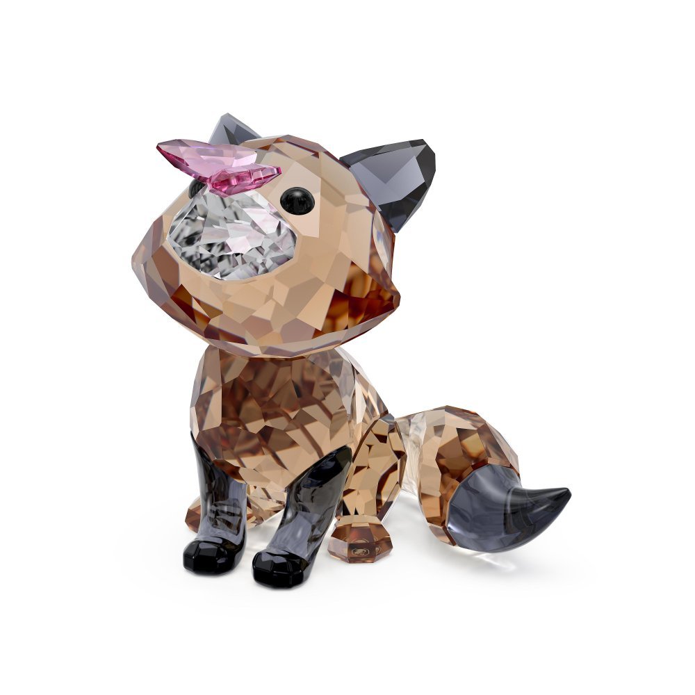 Swarovski - Idyllia Volpe E Farfalla - Cristallo - Marrone