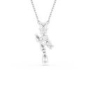 Swarovski - Pendente Matrix - Zirconia Bianca - Placcato Rodio